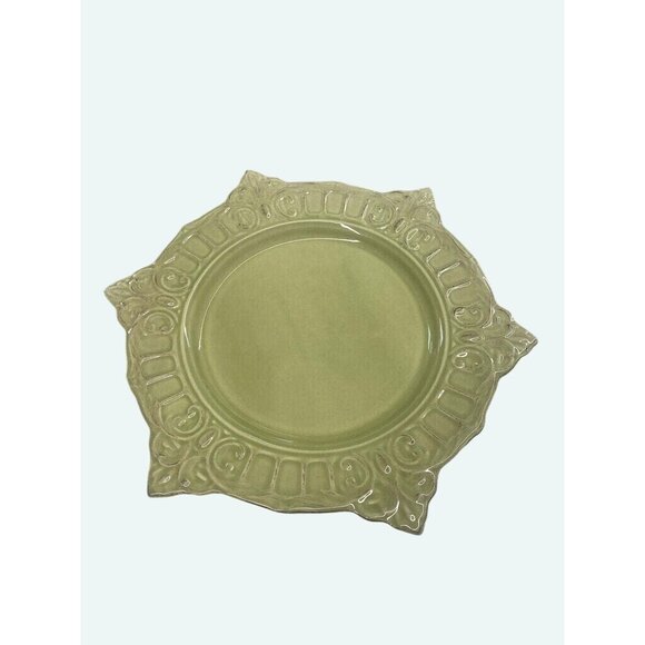 Vintage Sage Green Matceramica Serving Charger Plate - Picture 2 of 9